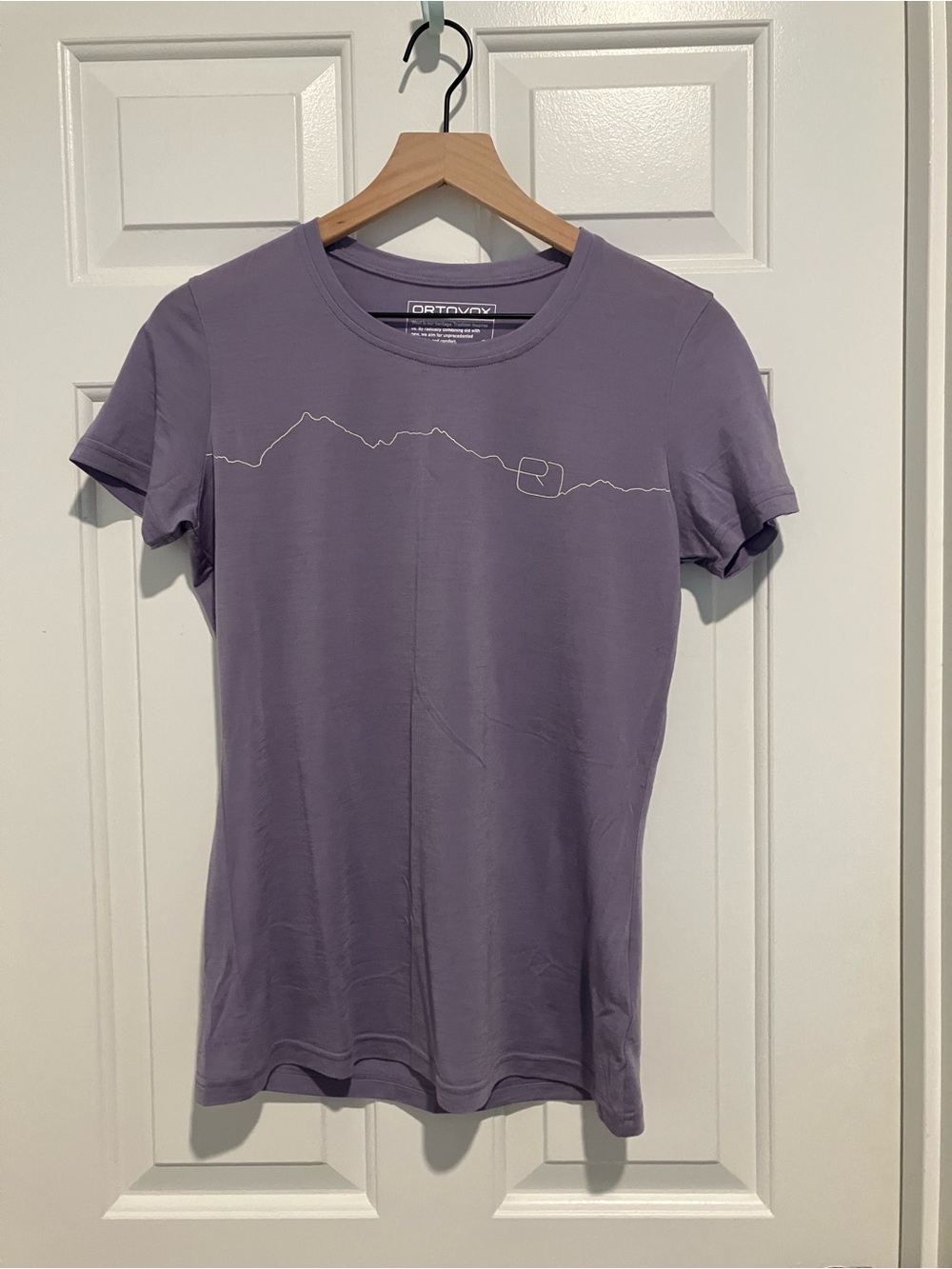 Ortovox Women's Merino Wool Short Sleeve Tee in Lavender Purple | Natural Fiber